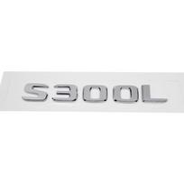 ABS Plastic S300L S320 S320L S350 Trunk Rear Logo Badge Emblem Sticker For Mercedes Benz S Class W126 W140 W220 W221 W222 AC1 white