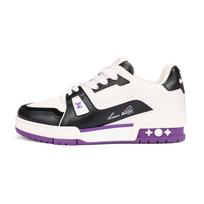 LOUIS VUITTON Trainer Low top Skateboard Shoes Women's Purple 1ADHMR 40 black