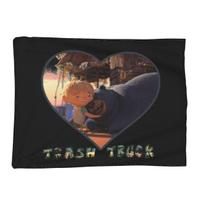 Hank And Trash Truck Cartoon Blankets Soft Warm Flannel Throw Blanket Bedspread for Bed Living room Picnic Travel Home Couch 75x100cm (30x40inch) gray