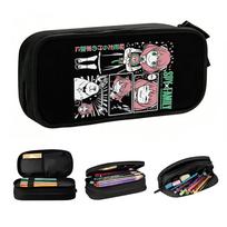 Manga Spy  Family Japane Anime  School Pencil Cases Boy Girl Big Capacity Anya Agent  Pencil Bag Pouch Students Stationery 21x10.5x5cm