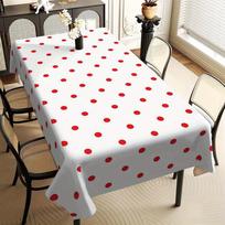 1pc White background with red dot pattern printed tablecloth for party venue decorationzyc 60*90inch(152cm*228cm） gray