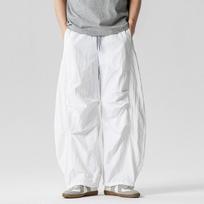 Chinese style summer new large size Hong Kong style American paratrooper pants men's trend loose casual scimitar pants 3XL balta
