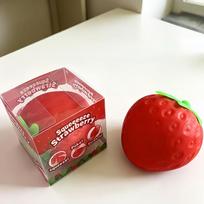 Tiesiogiai iš gamyklos Braškės formos minkštas žaislas nuo streso – lėtai keliantis, minkštas ir malonus liesti Color box red