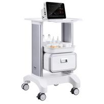 VEVOR 2 pakopų laboratoriniai vežimėliai, laboratorinis paslaugų vežimėlis su 1 stalčiumi ir 1 viršutine plokšte, mobilus medicininis vežimėlis iš ABS medžiagos 34 x 29.5 x 10 cm balta