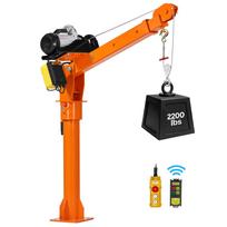 VEVOR Elektrinis Sunkvežimio Kranas, 998 kg Pikapo Kranas su 998 kg Elektriniu Gerve, 360 laipsnių Besisukantis Teleskopinis Strėlė, Aukščiausios Kokybės Cinkuotas Plienas 172 x 25 x 146 cm