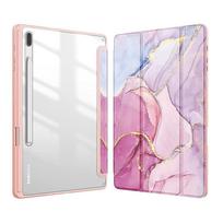For Samsung Galaxy Tab S10 S9 Plus 12.4 inch Case Acylic Transparent Back Tablet Cover For Tab S9 11  12.4  Pencil Holder Funda Tab S8 11 inch