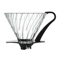 HARIO V60 Glass Coffee Dripper 03 Black Heat-Resistant Pour-Over (for 1-6 cups) VDG-03B juoda
