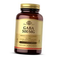 Gamma-aminosviesto rūgštis, Gaba 500, Solgar 100 kaps. (72313019) 50vcaps
