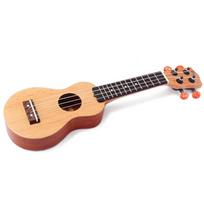 17 colių Redwood mini kišeninė gitara Ukulele muzikos instrumento žaislas su maišeliu beige