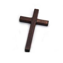 Krikščioniškas medinis kryžius 12 cm(4.7Col.) Kabinamas ant sienos didelis ilgas kryžius dviejų spalvų
