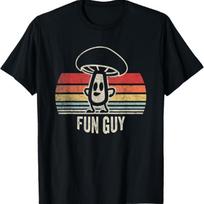 Vintage Fun Guy Fungi Shirt Funny Mushroom Fungus Humor T-Shirt XXXL juoda