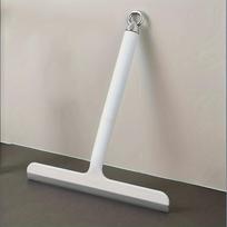 1PC Glass surface cleaner with powerful scraper, durable plastic and silicone construction, and hooks for hanging and space-saving storage. juoda