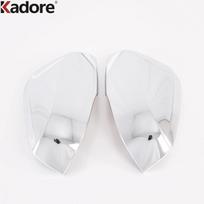 For Toyota Corolla Cross -  2024 2025 Carbon Fiber Car Rearview Mirror Cover Trim Side Wing Mirrors Cap Accessories ABS Chrome white