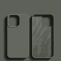 Liquid Silicone Case For iPhone 13 12 11 14 15 16 Pro Max Plus Official Case Bumper Protective Cover Phone Acssories iPhone 16 gray