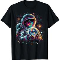 Astronautas Planetos Astronautas Mokslas Kosmosas Marškinėliai XXXXXL juoda