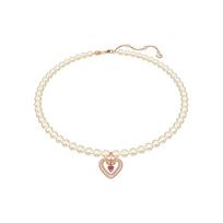 Swarovski Una Heart Drop Bell Crystal Necklace Women necklace White 5662880 F,White white