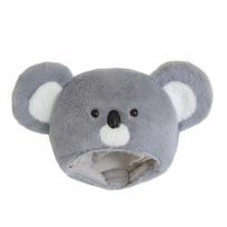 Koalos galvos juosta-kepurė, minkštas pliušinis galvos apdangalas Helovino vakarėliui, Cosplay, foto rekvizitai, mielas koalos kostiumo aksesuaras Koala gray
