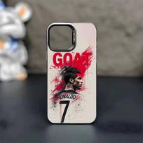 Football C R-Ronaldo CR7  Phone Case For iPhone 17,16,15,14,13,12,11,Pro Max,Plus Candy Silver Cover iPhone11PROMAX black