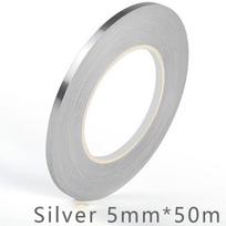 Golden Silvery Floor Edging - 1 Roll, 50m, Waterproof, Self-Adhesive, Glam Style, Shimmery Finish, for Home Decoration KTY gray