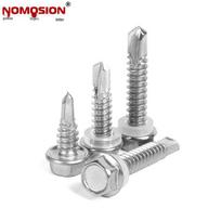 410 Stainless Steel Self-Drilling Hex Head Screws ST6.3x25 ST6.3*25 (400 pieces)