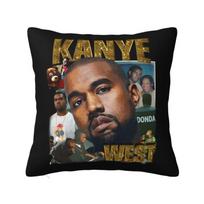 Funny Kanye West Sumo Meme Throw Pillow Case Living Room Decoration D Printing Sofa Cushion Cover Polyester Soft Pillowslip 30x30cm 12x12in brown