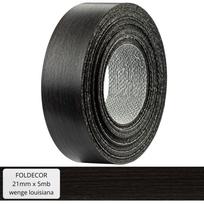 Wenge 2 melamine furniture edge banding with hot melt glue 21 mm (5 m)
