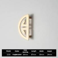 Gold Cabinet Door Handle Brushed Finish Cabinet Door Knob Durable Wardrobe Door Handle  Cupboard M
