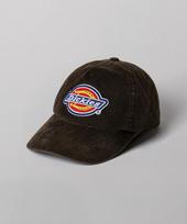 DICKIES Tree Logo Corduroy Trucker Cap Washed Brown One-Size black