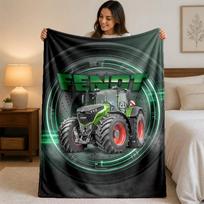 Fendt Print Flannel Blanket Cozy Lightweight Plush Throw Blanket For Bed Sofa Household Use 75x90cm black