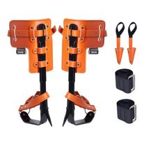 VEVOR Tree Climbing Spikes, 1 Pair Alloy Steel Climbing Spurs, 350lbs Load Capacity Tree Climbing Gear with Straps and Spike Protectors 21 x 21 x 41 cm