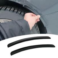 2 vnt. Automobilio ratų arkų apsauga Universalus silikoninis guminis purvasaugis Anti-susidūrimo juosta Vėdinimo angos dangtelis Automobilio aksesuarasGeras produktas 2pcs black black