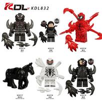 KDL832 Superherojų serija Venom figūrėlė Mini kaladėlės Statybinės kaladėlės Žaislų maišelis, Kūrybiška stalo puošmena, Dovana vaikams