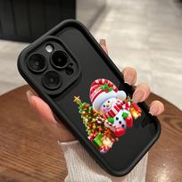 Sky Eye Ladder Soft Case for Samsung A06 A15 A25 A35 A55 A14 A24 S23 S24 FE All Samsung models Phone Cases Silicone Cover NY23 New Year Christmas art OPPO A38 4G(A18) brown