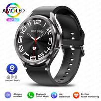 2025 Naujas Watch 6 Classic Išmanusis laikrodis Vyriškas GPS Sportinis Fitneso Moterų sveikatos Vandeniui atsparus Bluetooth Skambučių Išmanusis laikrodis Android IOS Silicone belt sidabras
