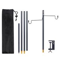 Camping Lamp Stand Aluminum Alloy Detachable Outdoor Light Holder Folding Lamp Hanger Outdoor Hiking Fishing Equipment juoda