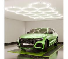 LED reguliuojamas lubinis šviestuvas HEXAGON LED/570W/85-265V 5000K CRI 90 IP54 baltas