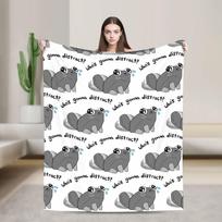 Pebble Dandys World Game Blankets Fleece  Winter  Portable Lightweight Throw Blankets for Bedding Travel Plush Thin Quilt 125x100cm 50x40in gray