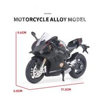 1/12 Ducati V4S Panigale Metalinis Motociklo Modelis Žaislas Replika su Garsu ir Šviesa Gimtadienio Dovana Kalėdinė Dovana Kolekcinis Dviratis raudona