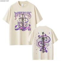 Powerless Kai Azer Book Graphic T shirt for Men Women Hiphop Streetwear Oversized Tops 100 Cotton TShirt 4XL black