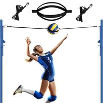 Cross-Border Elastic Volleyball Training Band with Spin Pull Rope and Backpack black