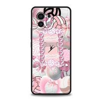 Phone Case Cover for Xiaomi Mi 17 Pro Max 15 14 13 12 11 Ultra 15T 14T 13T 12T 11T Pro Lite Soft TPU Shell Volleyball Painted Xiaomi 11T pro pink