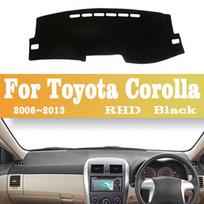 For Toyota Corolla E140 E150 2006~2013 Car Console Dashboard Sunshade Anti-UV Sun-proof Dustproof Carpet Protect Pad Accessories yellow