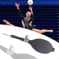 Meninės gimnastikos kamuolio siurblys Oro pripučiamas rankinis profesionalus pripūtiklis Guminis krepšiniui gray