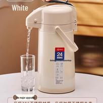 Stainless Steel Pressure Thermos Flask with Press-to-Dispense and Large Capacity