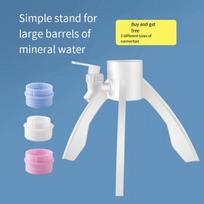 1PC Mineral Water Bottle Bracket, Fish Farming Triangle Bracket, Inverted Mineral Water Change Water, Self-made Fish Tank Water Circulation white