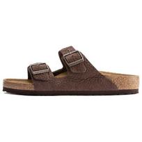Birkenstock Arizona Pebbled Leather Sandals 1022457 41 brown