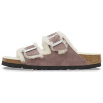 Birkenstock Arizona Shearling Slip Resistant Slip Resistant Slide Slippers Women's Purple Regular 1028051 38 gray
