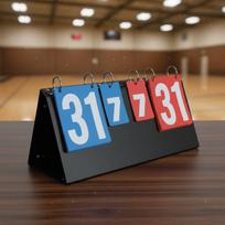 Portable Flip Scoreboard Multi-Sport Flip Scoreboard Score Flipper Easy To Read Game Counter Double-Sided Numbers For Coaches beige