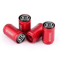 4PCS 3D Metal Tire Valve Caps Car Tyre Air Stems Cover Decorate For KIA Sportage Rio Ceed Picanto K5 K9 Sorento Accessories tclvr60