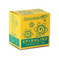 Aurospirul Sun-Dried Spirulina – 100 Veg Capsules (Pack of 1)